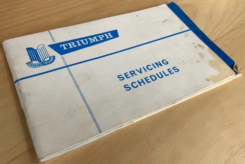 Triumph 2000 service record - service,