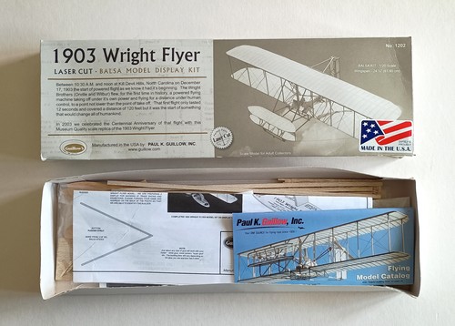 1903 wright flyer balsa - wright, 1/20
