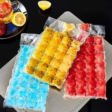 100 Ice Cube Freezer Bags 2400