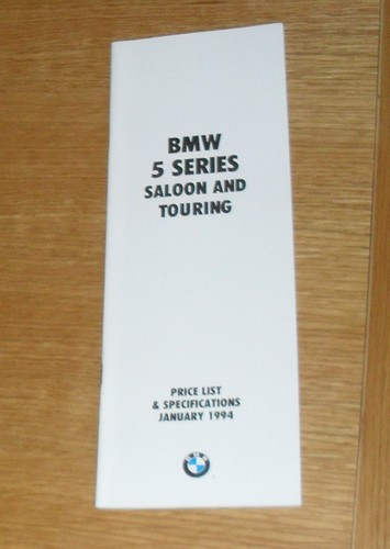 Bmw series e34 price spec - e34,