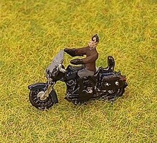 1950's Harley Davidson motorcycle with rider  N gauge P&D Marsh X92