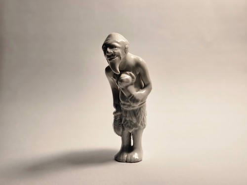Hirado porcelain netsuke - hirado,