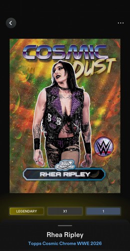 Rhea ripley topps wwe slam - topps,