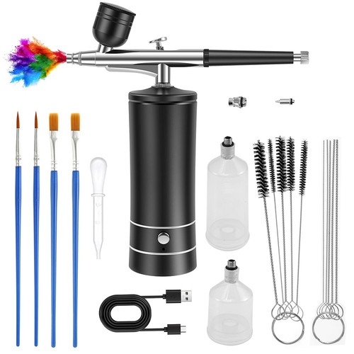Cordless airbrush kit - airbrush, with