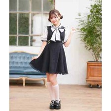 ROJITA Sleeveless Zip up Jumperskirt Dress Japanese Kawaii jfashion cute heart
