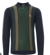 Gabicci Mens Black Retro Polo