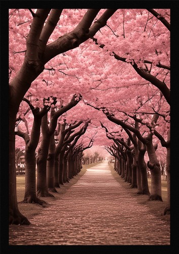 Vibrant cherry blossom - cherry,