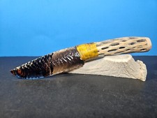 Wicked LaceTri-flow Obsidian Cholla Knife~Kenny Hull~Bushcraft~Black Powder~Hunt