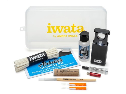 Iwata 100 airbrush cleaning - iwata, cl