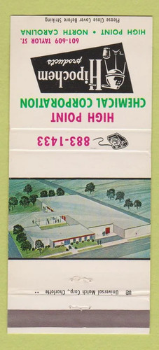 Matchbook cover high point - matchbook,