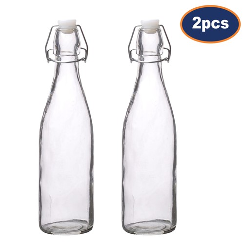 Glass bottle clip top - glass,