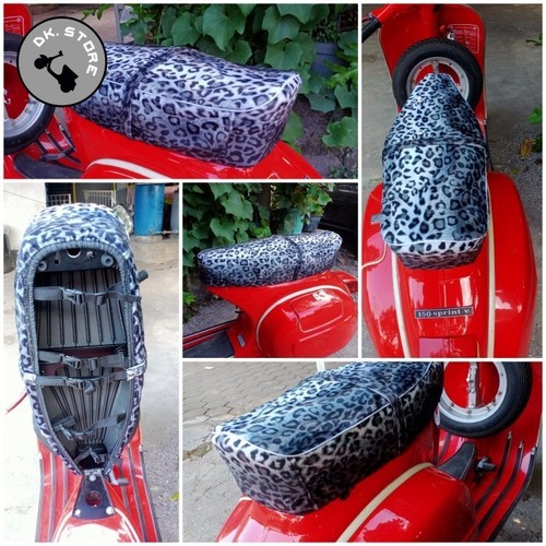 Vespa long seat saddle - , cover