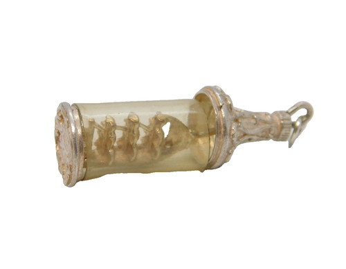 Sterling silver ship - silver,