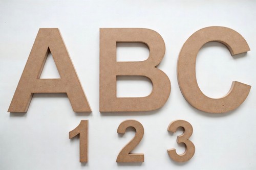 6mm mdf wooden letters numbers - 6mm,