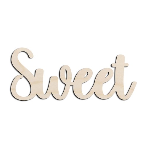 Sweet word text - text, cut