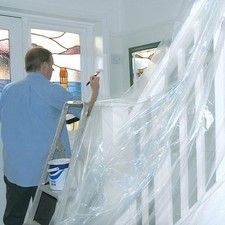 6 x Large Plastic Dust Sheets