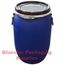 60L Litre Open Top Plastic Storage Drum Barrel Keg With Lid Food Grade * New *