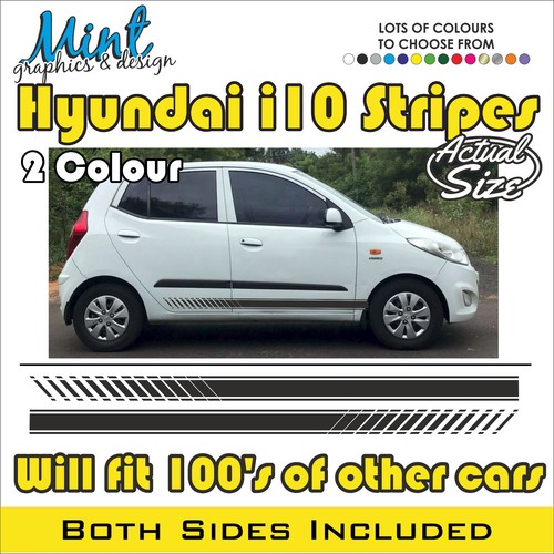 Hyundai i10 side stripes - hyundai,
