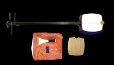 READY TO PLAY Shamisen CHUZAO Japanese Musical Instrument Neck size:27.5mm