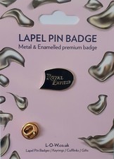 Royal Enfield Motorcycle Sign Metal & Enamelled Novelty Lapel Pin Badge JKB12-71