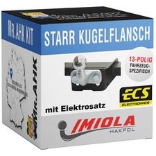 Trailer coupling rigid for Fiat Ducato L1-L3 from 21 with 13 pin spec.