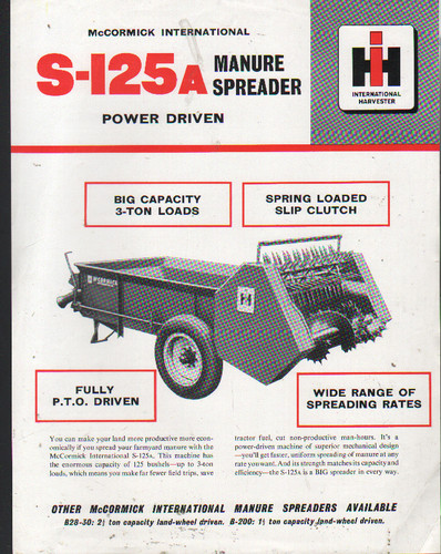 International 125a manure - international,