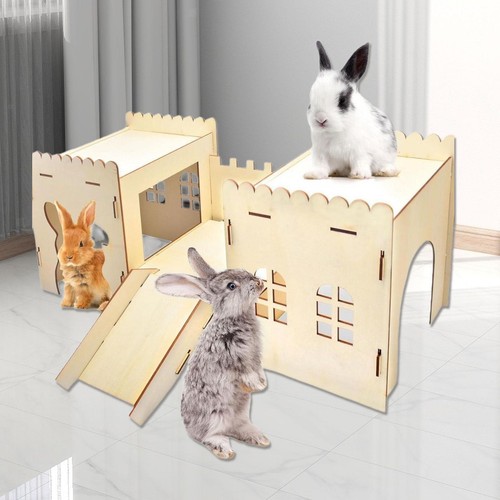 Sturdy wooden rabbit hideout - sturdy,