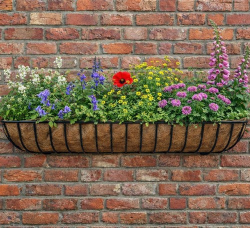 Wall trough garden planter - garden,