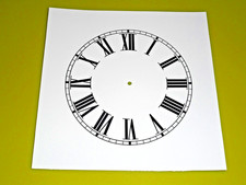 clock dial face paper card 3"