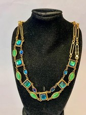 VINTAGE LADIES CHORANGE PARIS FRENCH GOLD TONE DESIGNER NECKLACE JEWELLERY