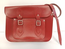 The Cambridge Satchel Company Classic Red Leather Crossbody Bag 27 x 22 CM