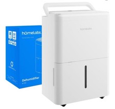 WHITE hOmeLabs 1,000 Sq. Ft Portable Dehumidifier