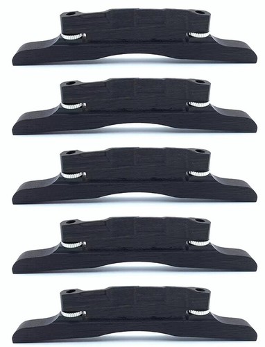 Ebony mandolin bridge - 5x,
