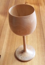 Treen Stemmed Wooden Wine