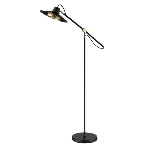 Floor lamp black industrial - black,