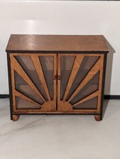 1/12 scale dolls house art deco cabinet, drinks cabinet, display kit