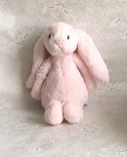 JELLYCAT BASHFUL BUNNY SOFT PLUSH TOY RATTLE SMALL PINK