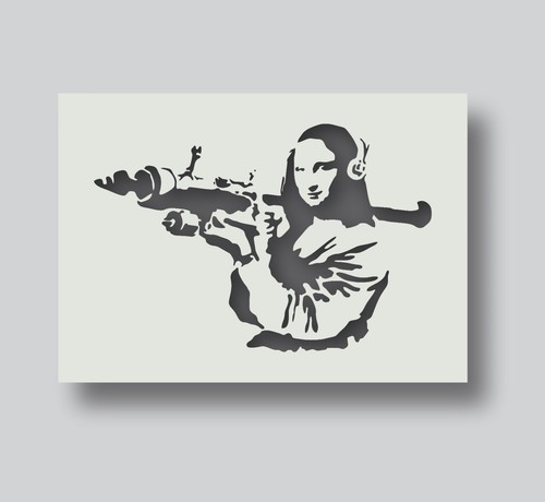 Banksy mona lisa bazooka - lisa,