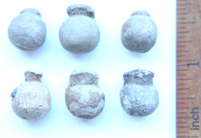 Group Of Musket Ball Bullets. Dug Relics. Napoleonic War. (Y24-01)