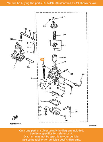 Yamaha pipe 4l0 14197 - yamaha, 4l0-14197-00