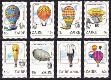 Zaire Manned Flight 8v 1984