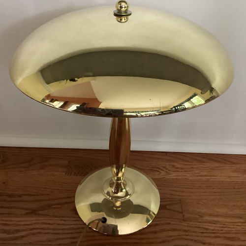 Vtg bauhaus brass desk - vtg,