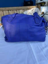 Large Violet Blue Leather
