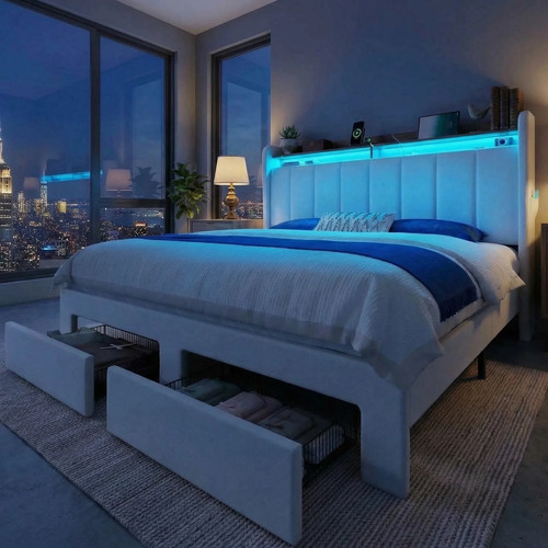 Hoomic bed frame storage - hoomic,
