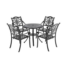 Garden Bistro Set Outdoor Table & Chairs Vintage Cast-iron Patio Lawn Furnitures