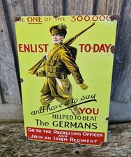 Recruiting Enamel Irish