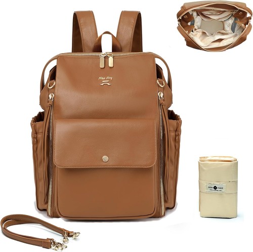 Leather changing bag nappy - changing,