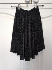 BlackMilk Clothing Burnt Velvet Mini Skater Skirt Size Small Excellent Condition