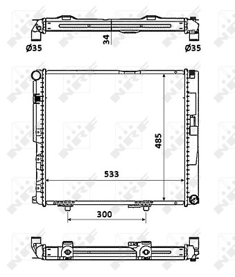 Radiator engine cooling - cooling, for