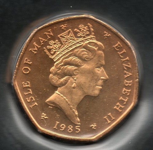 Isle man christmas 50p 1985 - of,